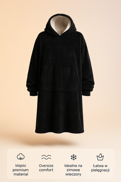 WarmCloud | Kocobluza z futerkiem sherpa
