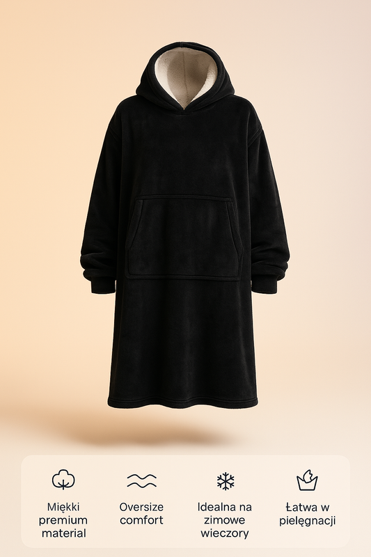 WarmCloud | Kocobluza z futerkiem sherpa