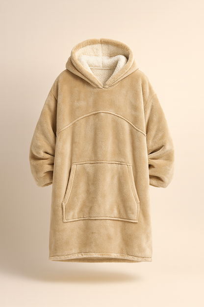 WarmCloud | Kocobluza z futerkiem sherpa
